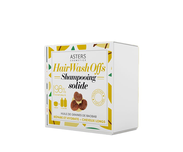 Aster Shampooing Solide Aux Granes De Baobab - Hydrate & Repare 85g